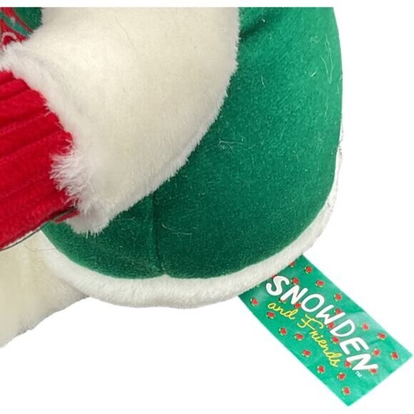 Commonwealth Snowden Plush Snowman Doll With Red & Green Outfit - Picture 2 of 6